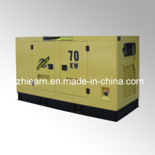 Grupo de generador diesel refrigerado por agua silencioso mecanografía el motor CUMMINS (GF2-70KW)